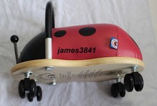 Hippychick Wheely Bug LADYBIRD Toddler Push Along Multi-Directional Ride On Toy