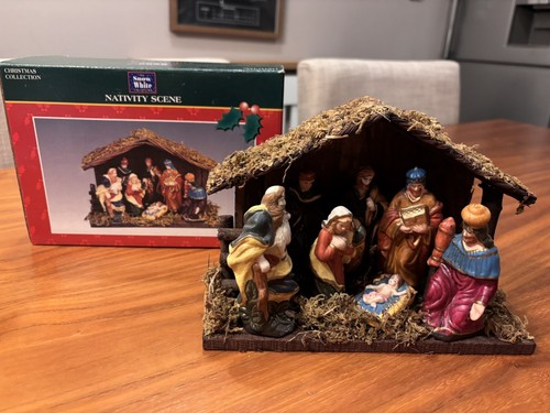 Christmas nativity scene - scene, snow