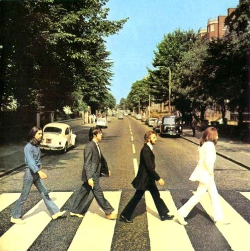 Beatles album covers - album, fridge