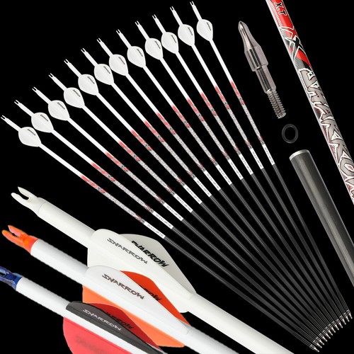 Pure carbon arrow - 32", 2"