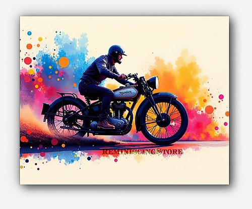 Vintage motorcycle norton - motorcycle, (uk)