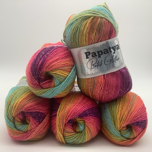 Papatya batik glitter - batik, knitting