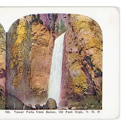Stereoview tower falls - tower,