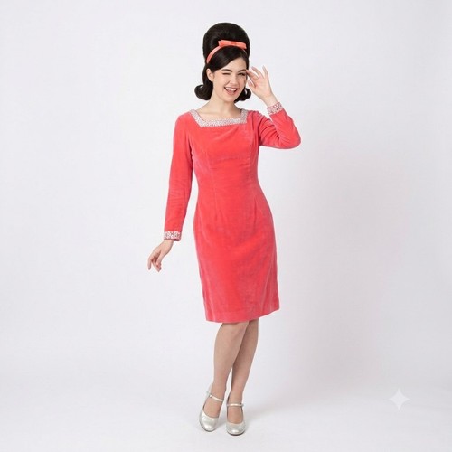 Original 60s pink - 60s, velvet
