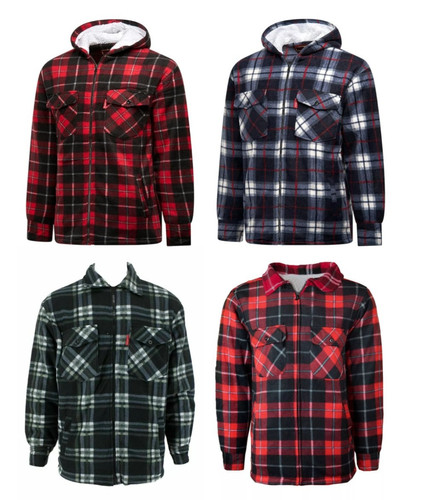Men check sherpa lumberjack - check,