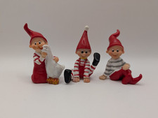 Miniature Scandinavian Elf Figurines Set Of 3
