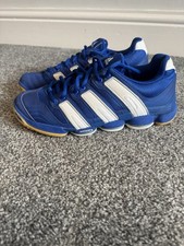 Vintage Adidas Blue Stabil S7 Harcourt Indoor Shoes Size UK 5.5 -VGC