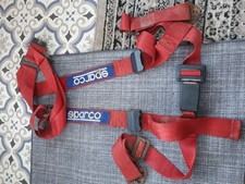 Sparco 4 Point Sport H-4 Harness (Red) - Race / Rally / Track