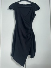 Sexy Boohoo Night Flattering Wrap Style Split Dress Short Size 10