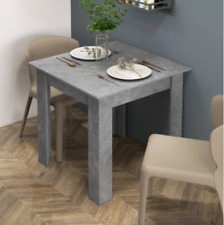 Small Dining Table Grey Square Breakfast Kitchen Space Saving Modern Dinner Room