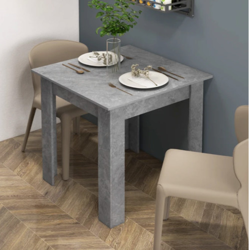 Small dining table grey - grey, square
