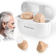 Toopower Hearing Amplifier Seniors & Adults Rechargeable with Noise Canceling
