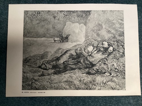 Vintage van gogh print - van,