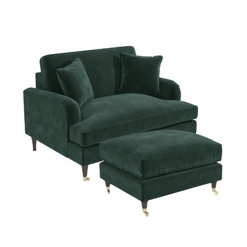 Dark green velvet - love, seat