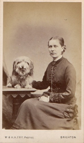 Brighton cdv lady with - brighton,