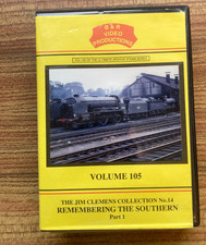 STEAM  RAILWAY DVD ULTIMATE ARCHIVE B & R VOLUME 105  SOUTHERN JIM CLEMENS PT 1