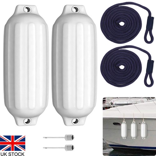 Boat fenders ribbed twin - 2x,