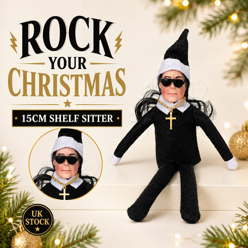 Ozzy inspired christmas elf - christmas,