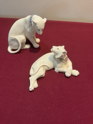 Lenox white tiger figurines - lenox,