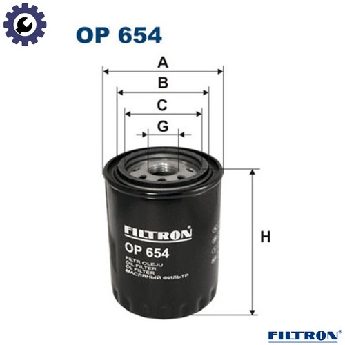 Oil filter 654 for - filter,
