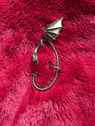 Bronze dragon ear cuff - bronze,