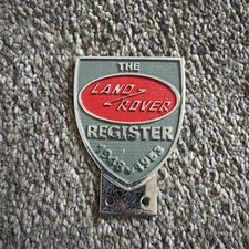 Vintage LAND ROVER REGISTER