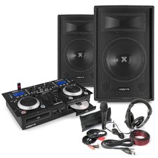Home DJ Setup 12" PA Speakers
