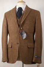Men Suit Brown 3 Piece Groom