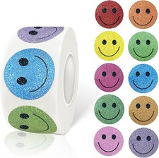 500x Smiley Face Stickers For School Teachers Rewards Good Kids Behaviour Parent