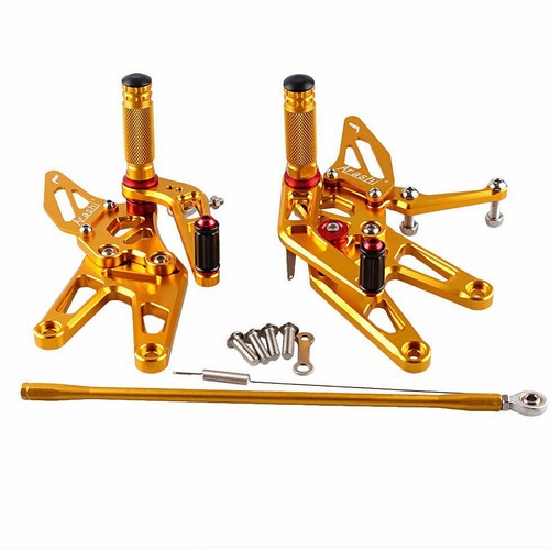 Gold adjustable cnc rearset - cnc,