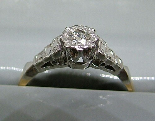 Vintage art deco style 18ct - vintage,