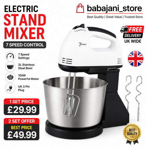 Electric stand mixer - stand, 2l
