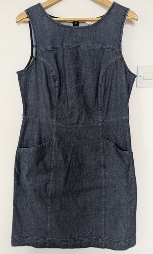 Boden navy denim shift - boden,