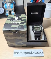 G-shock x A Bathing Ape Bape Limited 1000 Wrist watch Balck DW5600 Men 20 ATM