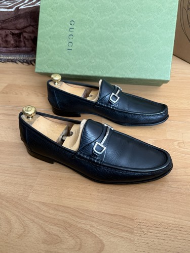 Gucci mens black leather - black,