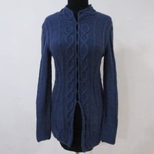 Womens Plain Crew Cardigan
