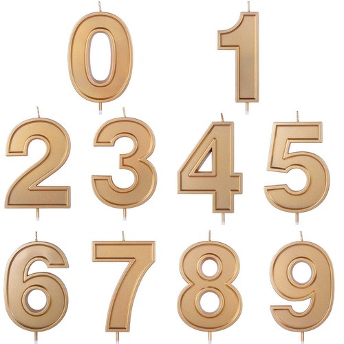 Gold birthday number - birthday,