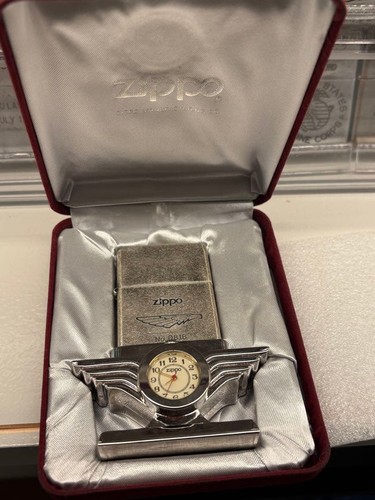 Zippo lighter with watch