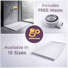 White Stone Resin Shower Tray