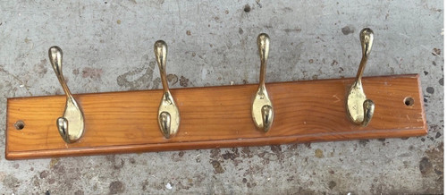 Wooden coat rack - coat, wall