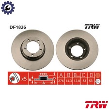 2x BRAKE DISC DF1826 FOR LDV