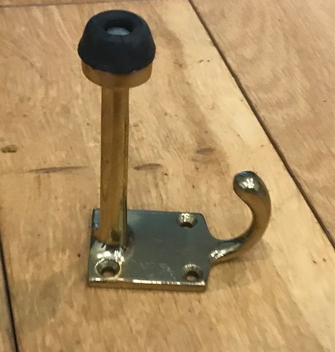 Projecting brass door - , stop