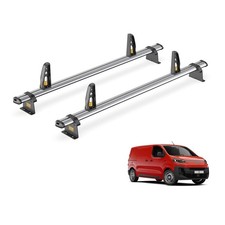 Fiat Scudo Roof Rack for 2022+ 2 Roof Bars & Loadstops - Van Guard Ultibar Trade