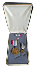US Defence Meritorious Service Medal + Mini + Bar + Pin Set in Presentation Box
