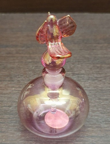 Vintage coloured glass perfume - coloured,