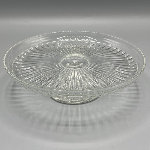 Vintage pressed glass - glass, cake