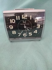 Tavistock and Jones Vintage Super Silent Alarm Clock Glow in the Dark