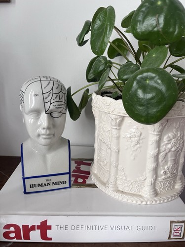 Contemporary ceramic head bust - ceramic,