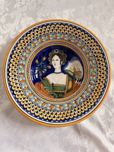 Hand painted italian - painted, ceramic