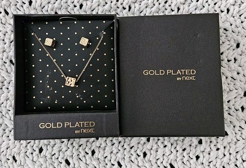 Earrings and necklace gold - earrings,
